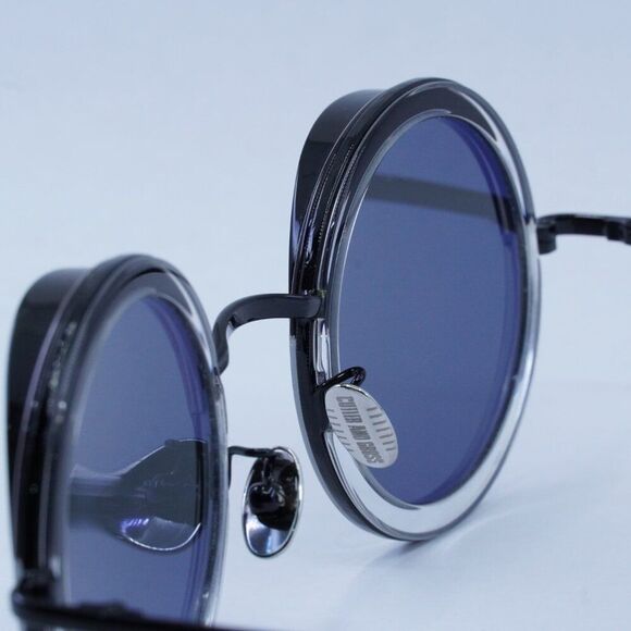 🕶️ New Cutler and Gross CG1277S 002 Sunglasses - Black on Crystal Frame - Picture 5 of 10